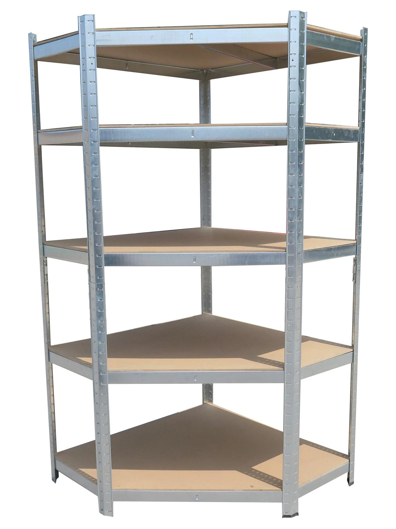 Hilka Tools 175kg 5 Tier Corner Boltless Shelving 4 Hilka Tools 175kg 5 Tier Corner Boltless Shelving - Image 2