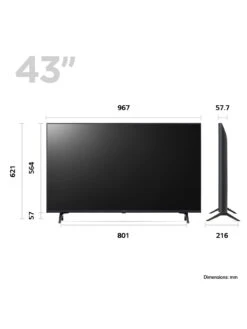LG 2023 UR80 Series - 43-inch, LED, 4K UHD, HDR, Smart TV 43UR80006LJ 11 LG 2023 UR80 Series - 43-inch, LED, 4K UHD, HDR, Smart TV 43UR80006LJ -Appliance Pro VI2X6 SQ4 0000000020 BLUE SLd