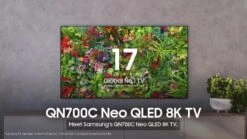 Samsung QE65QN700C, 65 Inch, Neo QLED, 8K HDR, Smart TV With Dolby Atmos -Appliance Pro VICZ5 SQ8 0000000004 BLACK DVvL