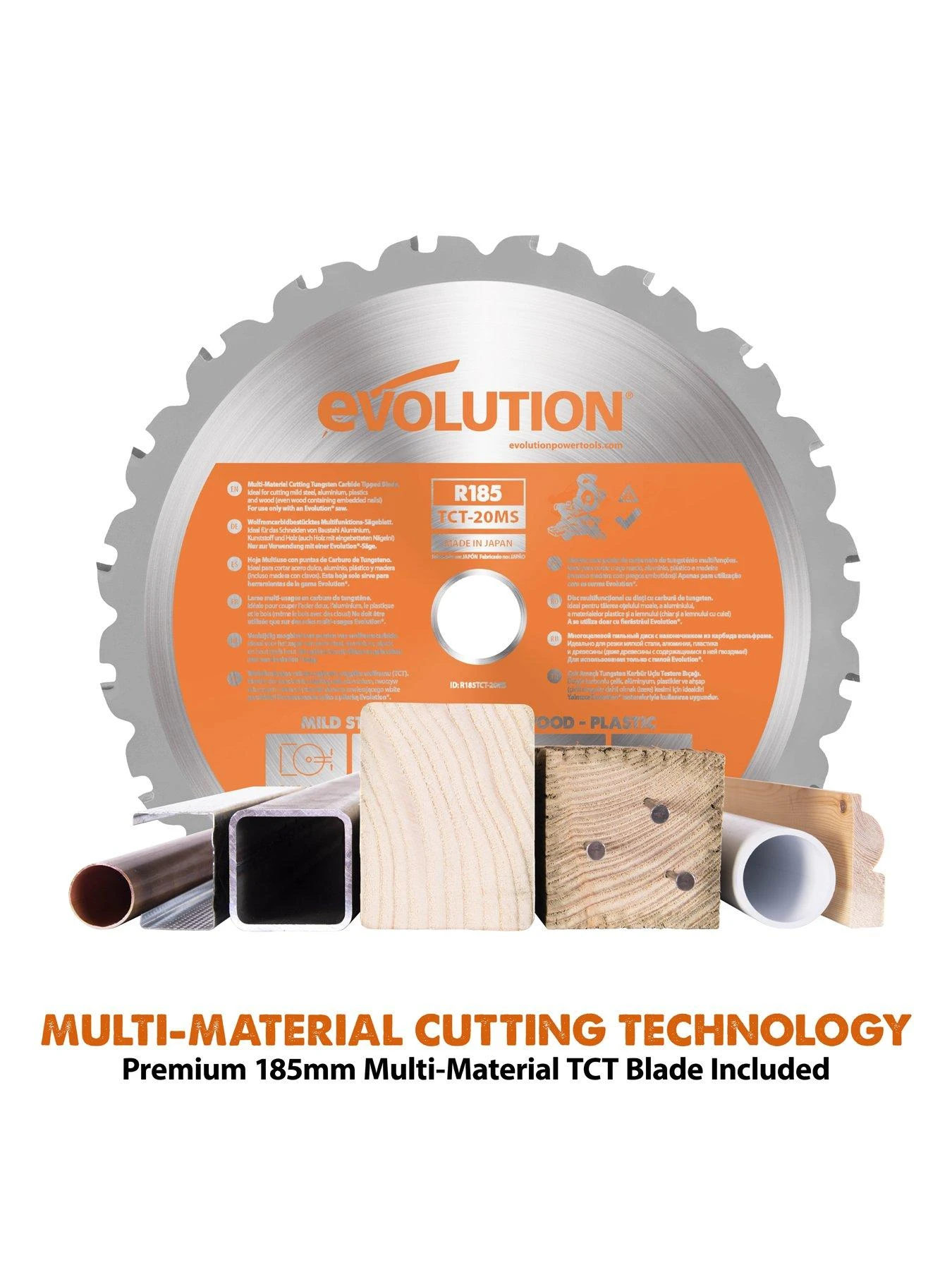 EVOLUTION R185CMS-Li 185mm 18V Li-Ion EXT Cordless Compound Mitre Saw - Tool Only 4 EVOLUTION R185CMS-Li 185mm 18V Li-Ion EXT Cordless Compound Mitre Saw - Tool Only - Image 2