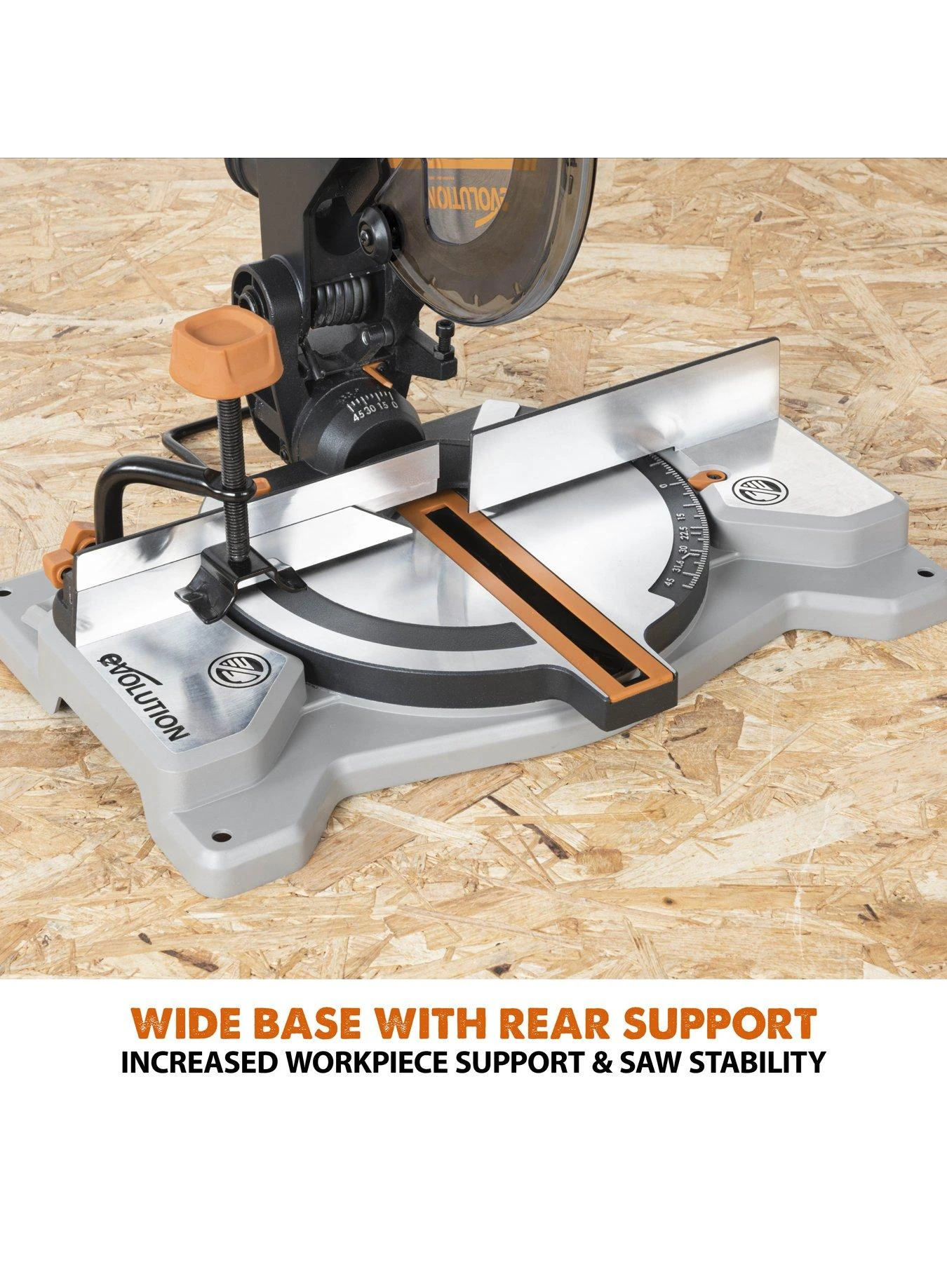 EVOLUTION R185CMS-Li 185mm 18V Li-Ion EXT Cordless Compound Mitre Saw - Tool Only 6 EVOLUTION R185CMS-Li 185mm 18V Li-Ion EXT Cordless Compound Mitre Saw - Tool Only - Image 4