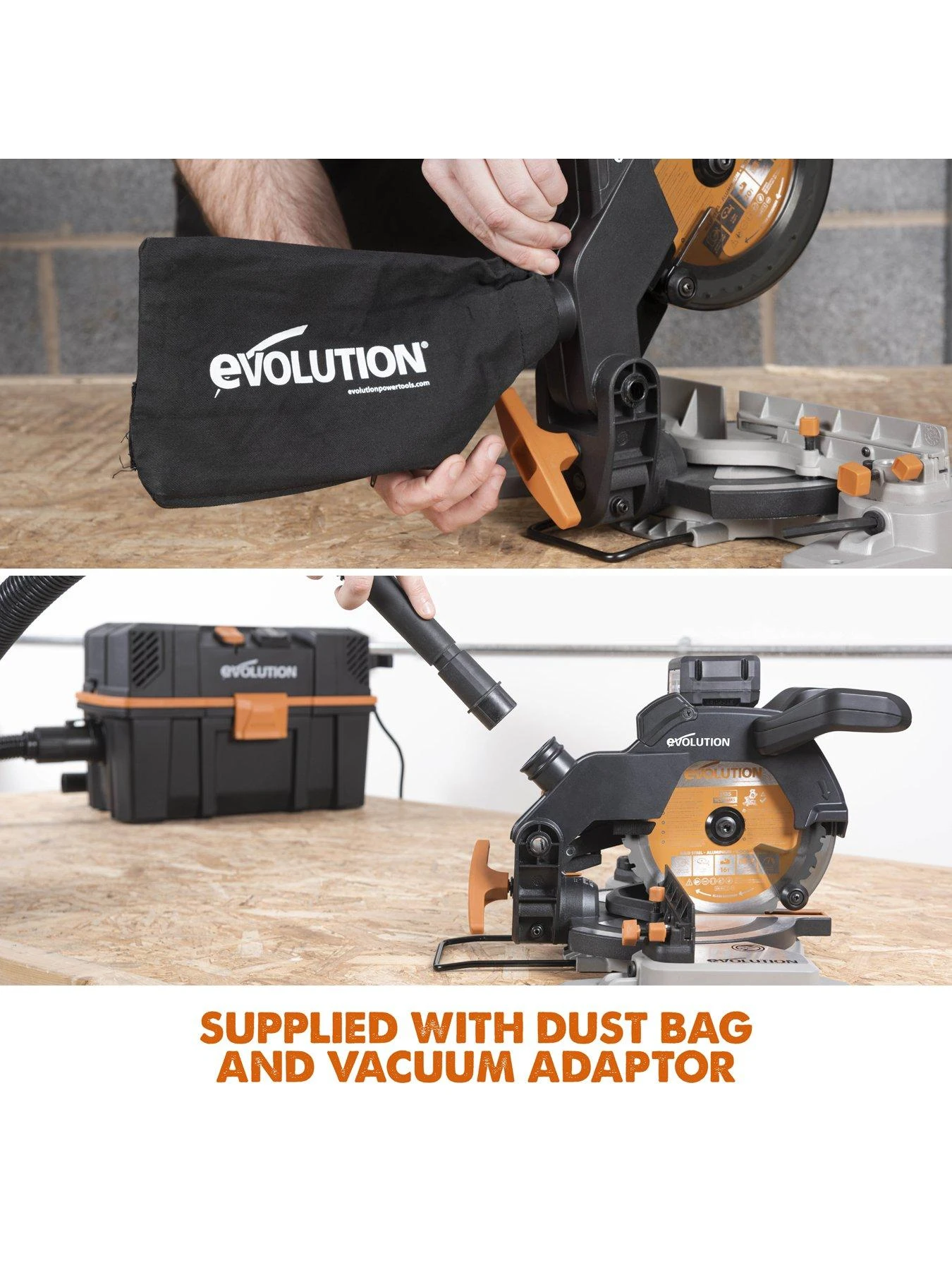 EVOLUTION R185CMS-Li 185mm 18V Li-Ion EXT Cordless Compound Mitre Saw - Tool Only 9 EVOLUTION R185CMS-Li 185mm 18V Li-Ion EXT Cordless Compound Mitre Saw - Tool Only - Image 7