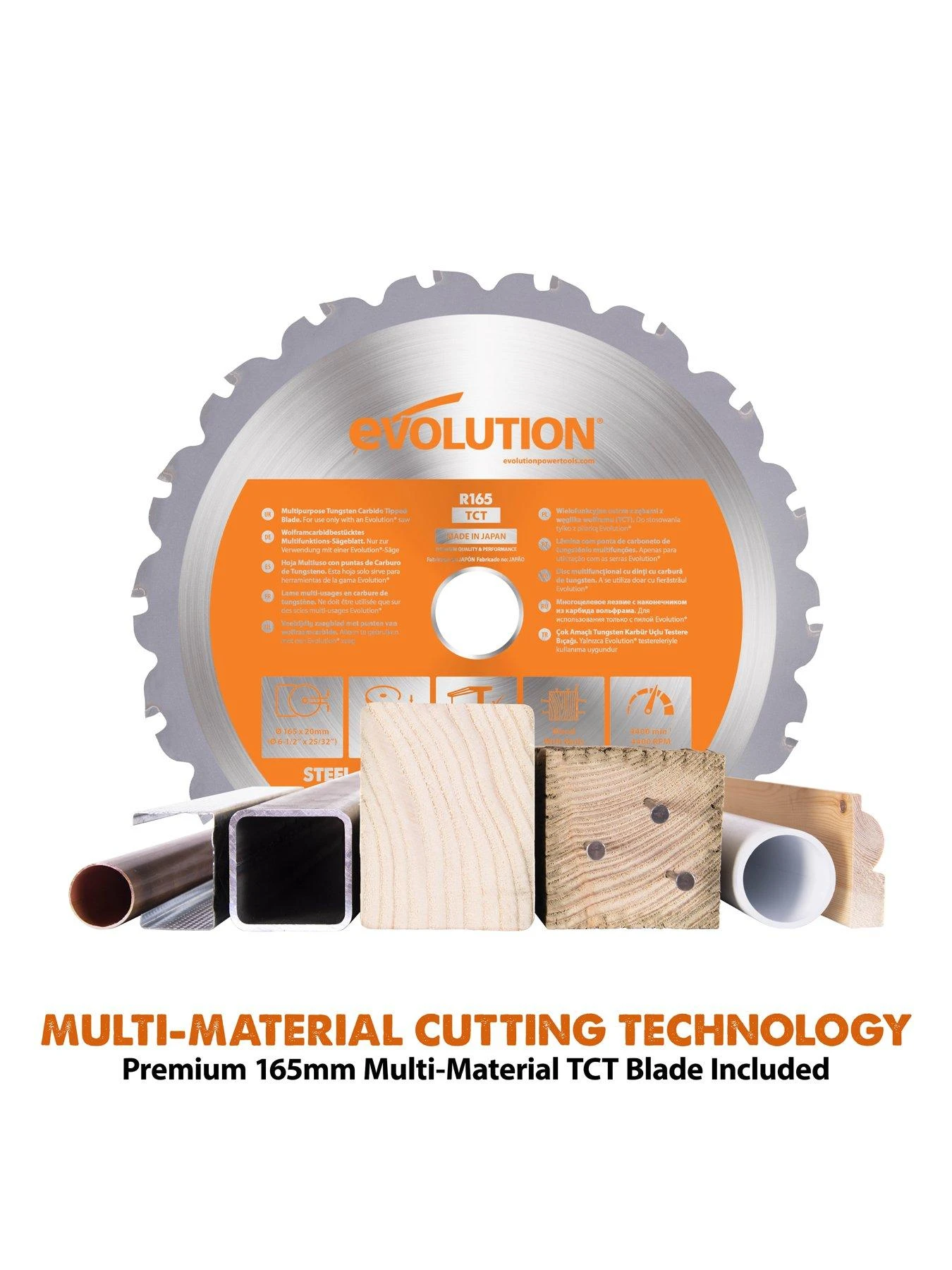 EVOLUTION R165CCS-Li 165mm 18V Li-Ion EXT Cordless Circular Saw - Tool Only 4 EVOLUTION R165CCS-Li 165mm 18V Li-Ion EXT Cordless Circular Saw - Tool Only - Image 2