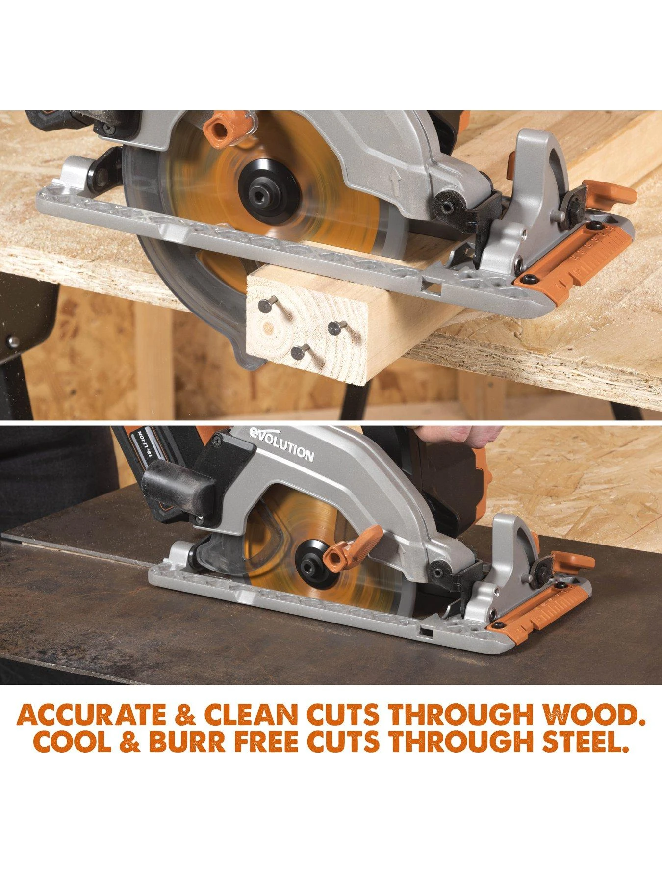 EVOLUTION R165CCS-Li 165mm 18V Li-Ion EXT Cordless Circular Saw - Tool Only 5 EVOLUTION R165CCS-Li 165mm 18V Li-Ion EXT Cordless Circular Saw - Tool Only - Image 3