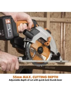 EVOLUTION R165CCS-Li 165mm 18V Li-Ion EXT Cordless Circular Saw - Tool Only 12 EVOLUTION R165CCS-Li 165mm 18V Li-Ion EXT Cordless Circular Saw - Tool Only -Appliance Pro VIH1X SQ4 0000000088 NO COLOR SLd2