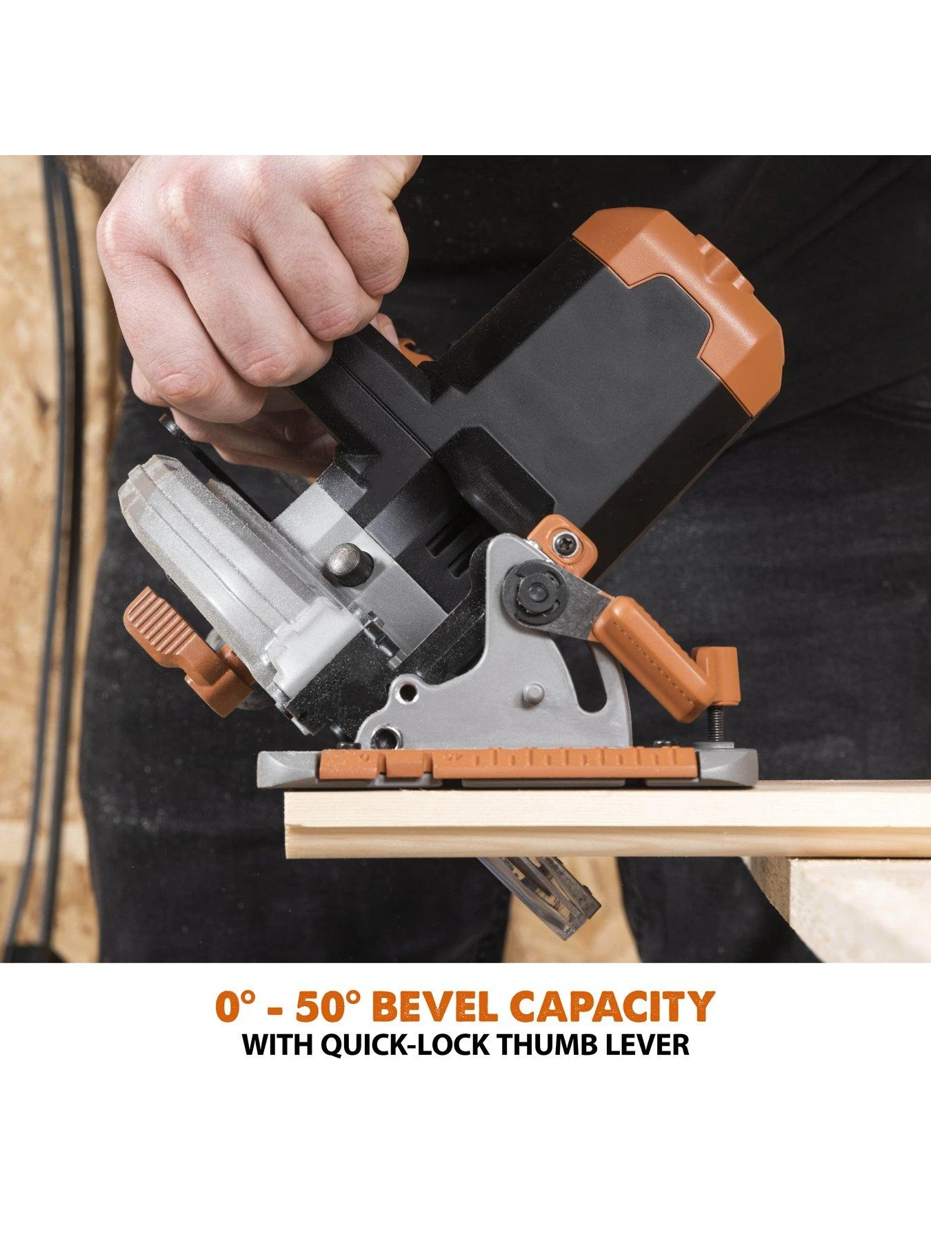 EVOLUTION R165CCS-Li 165mm 18V Li-Ion EXT Cordless Circular Saw - Tool Only 7 EVOLUTION R165CCS-Li 165mm 18V Li-Ion EXT Cordless Circular Saw - Tool Only - Image 5