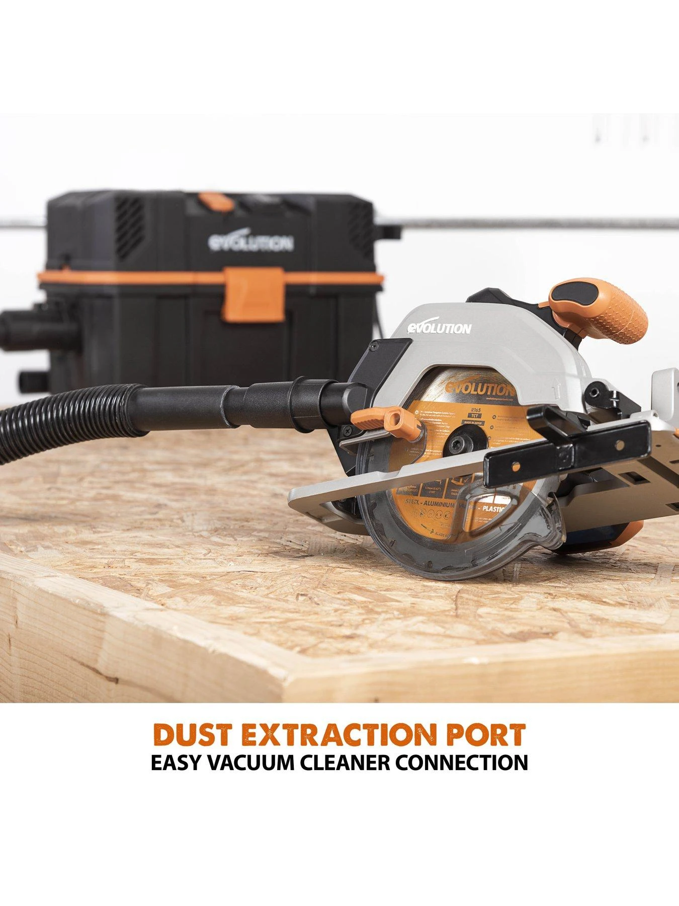 EVOLUTION R165CCS-Li 165mm 18V Li-Ion EXT Cordless Circular Saw - Tool Only 8 EVOLUTION R165CCS-Li 165mm 18V Li-Ion EXT Cordless Circular Saw - Tool Only - Image 6