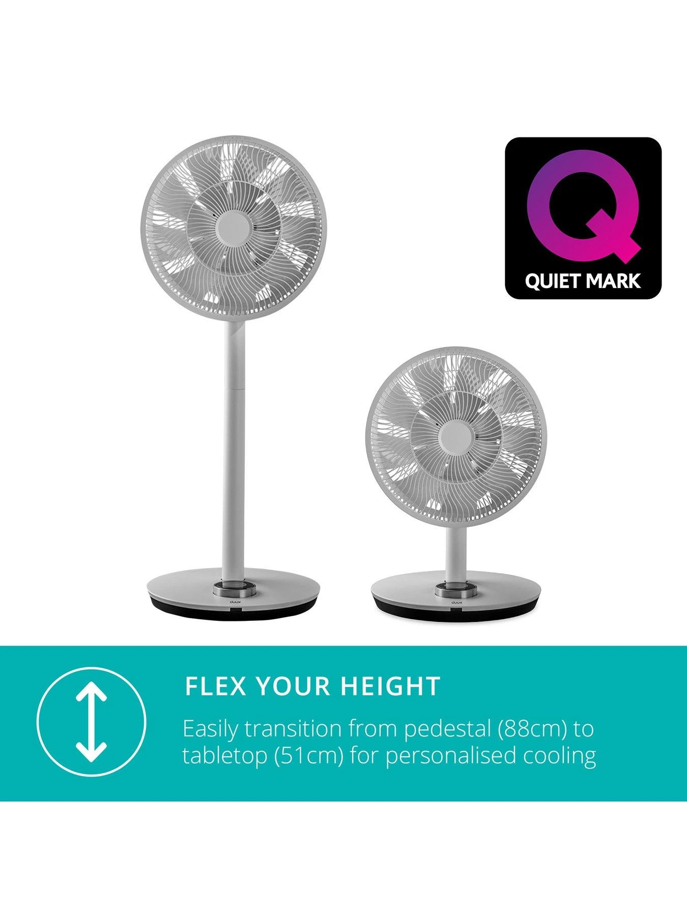 Duux Whisper Flex Smart Wireless Fan - Grey 4 Duux Whisper Flex Smart Wireless Fan - Grey - Image 2