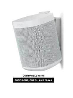 Flexson Wall Mount For Sonos One, One SL And Play:1 - White Single