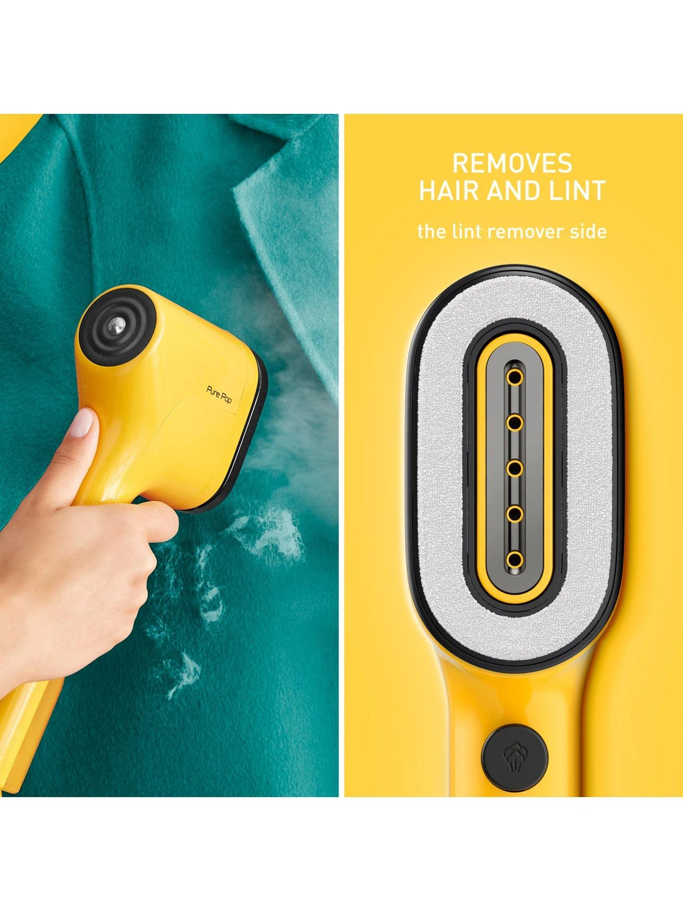 Tefal Pure Pop Clothes Steamer - Yellow 8 Tefal Pure Pop Clothes Steamer - Yellow - Image 6