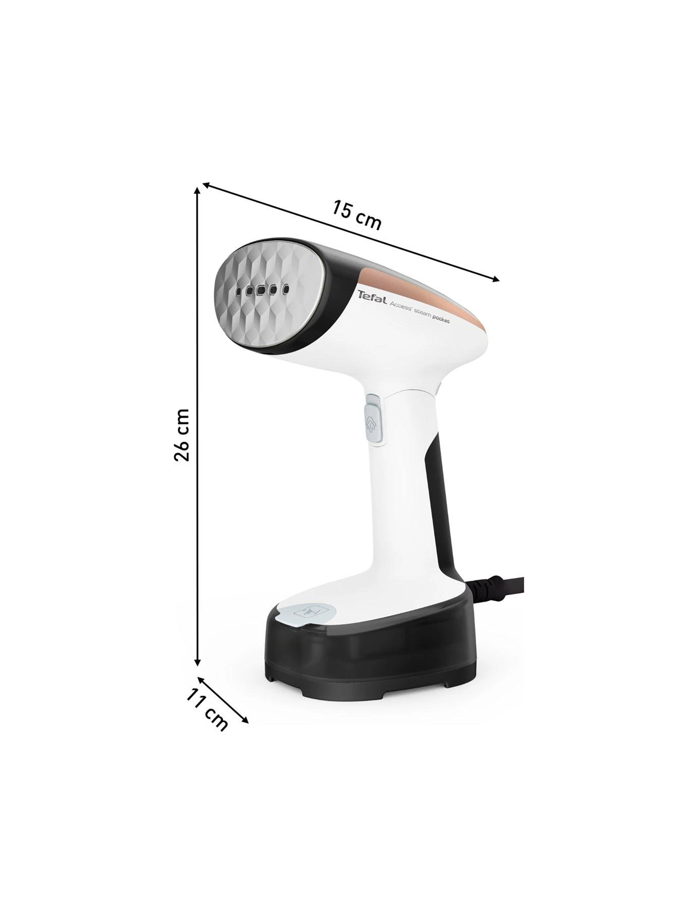 Tefal Handheld Clothes Steamer 120ml 20g/min Steam Output Access Steam Pocket 4 Tefal Handheld Clothes Steamer 120ml 20g/min Steam Output Access Steam Pocket - Image 2