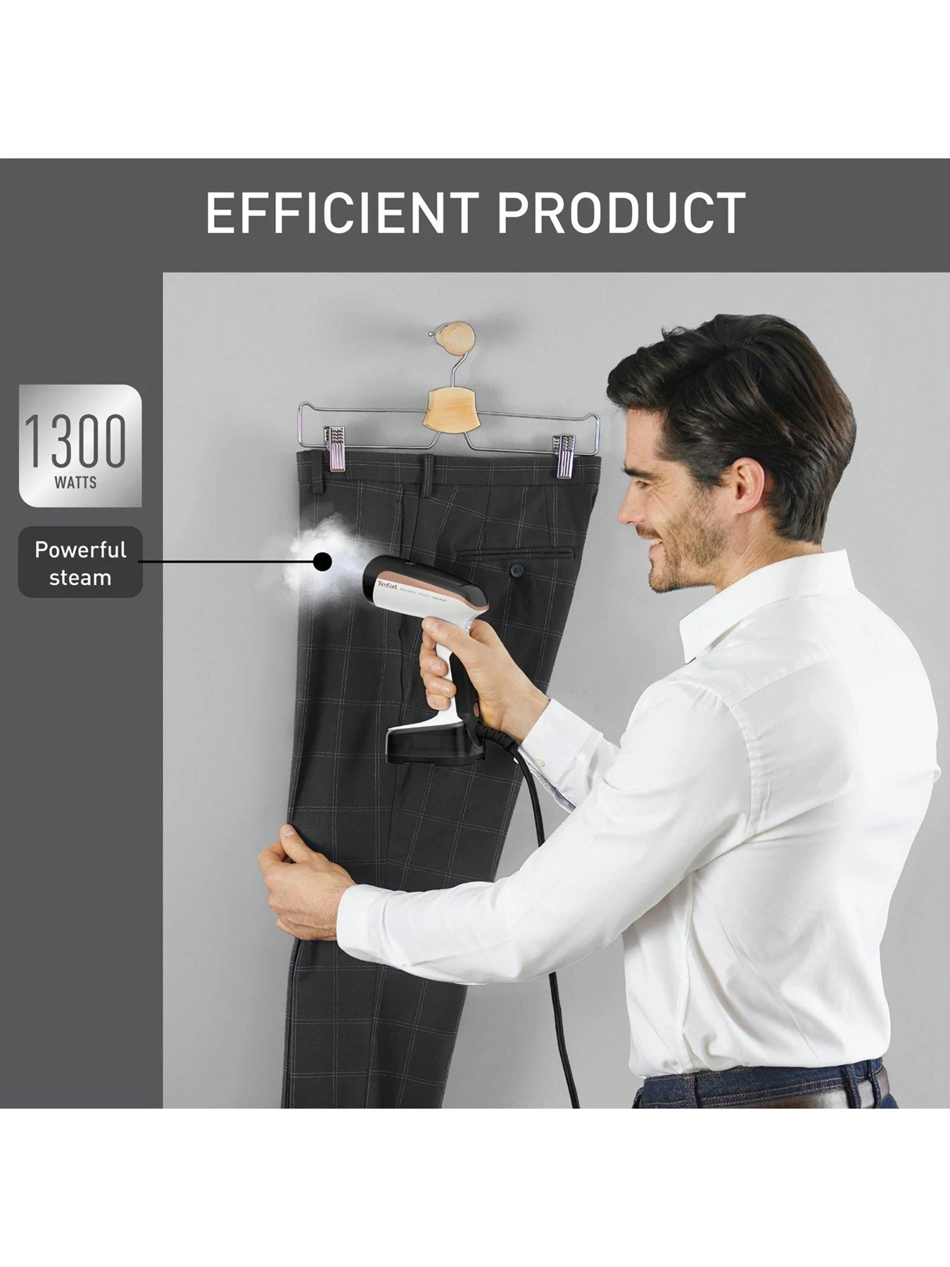 Tefal Handheld Clothes Steamer 120ml 20g/min Steam Output Access Steam Pocket 7 Tefal Handheld Clothes Steamer 120ml 20g/min Steam Output Access Steam Pocket - Image 5