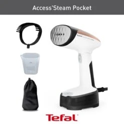 Tefal Handheld Clothes Steamer 120ml 20g/min Steam Output Access Steam Pocket 17 Tefal Handheld Clothes Steamer 120ml 20g/min Steam Output Access Steam Pocket -Appliance Pro VIQFS SQ8 0000000099 N A DVvP