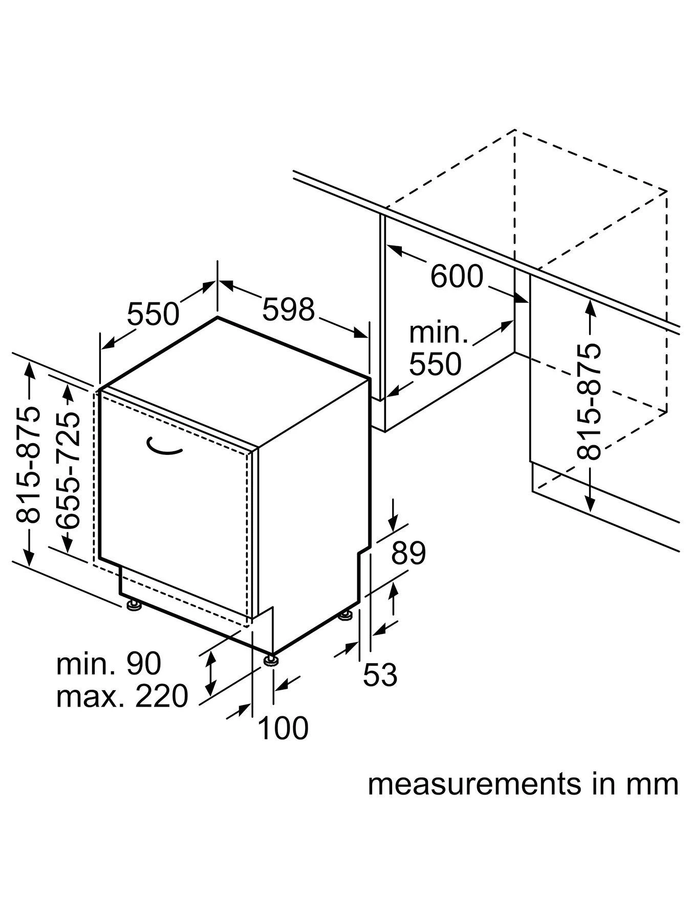 Bosch SMV2ITX18G 12-Place Integrated Dishwasher - Stainless Steel 9 Bosch SMV2ITX18G 12-Place Integrated Dishwasher - Stainless Steel - Image 7