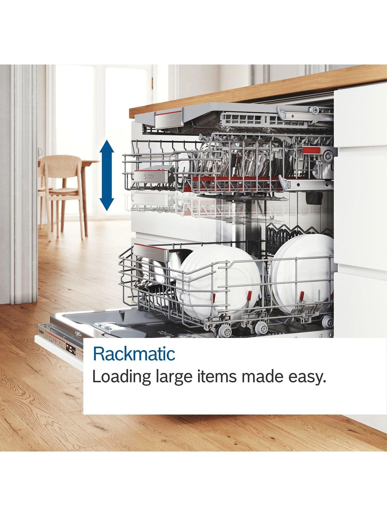 Bosch SMV4HVX38G 13-place Settings Integrated Dishwasher - Stainless Steel 6 Bosch SMV4HVX38G 13-place Settings Integrated Dishwasher - Stainless Steel - Image 4