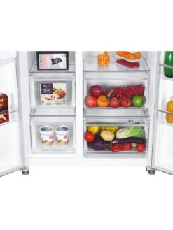 Hoover HOSR5918EIXK American Side By Side, Total Frost Free, Plumbed Ice And Water - Stainless Steel -Appliance Pro VJ8XV SQ5 0000000035 SILVER SLd3