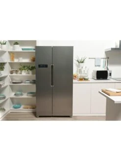 Candy CHSBSV5172XKN Slim Depth Total No Frost American Fridge Freezer - Stainless Steel -Appliance Pro VJ8XY SQ6 0000000166 STAINLESS STEEL SLd4