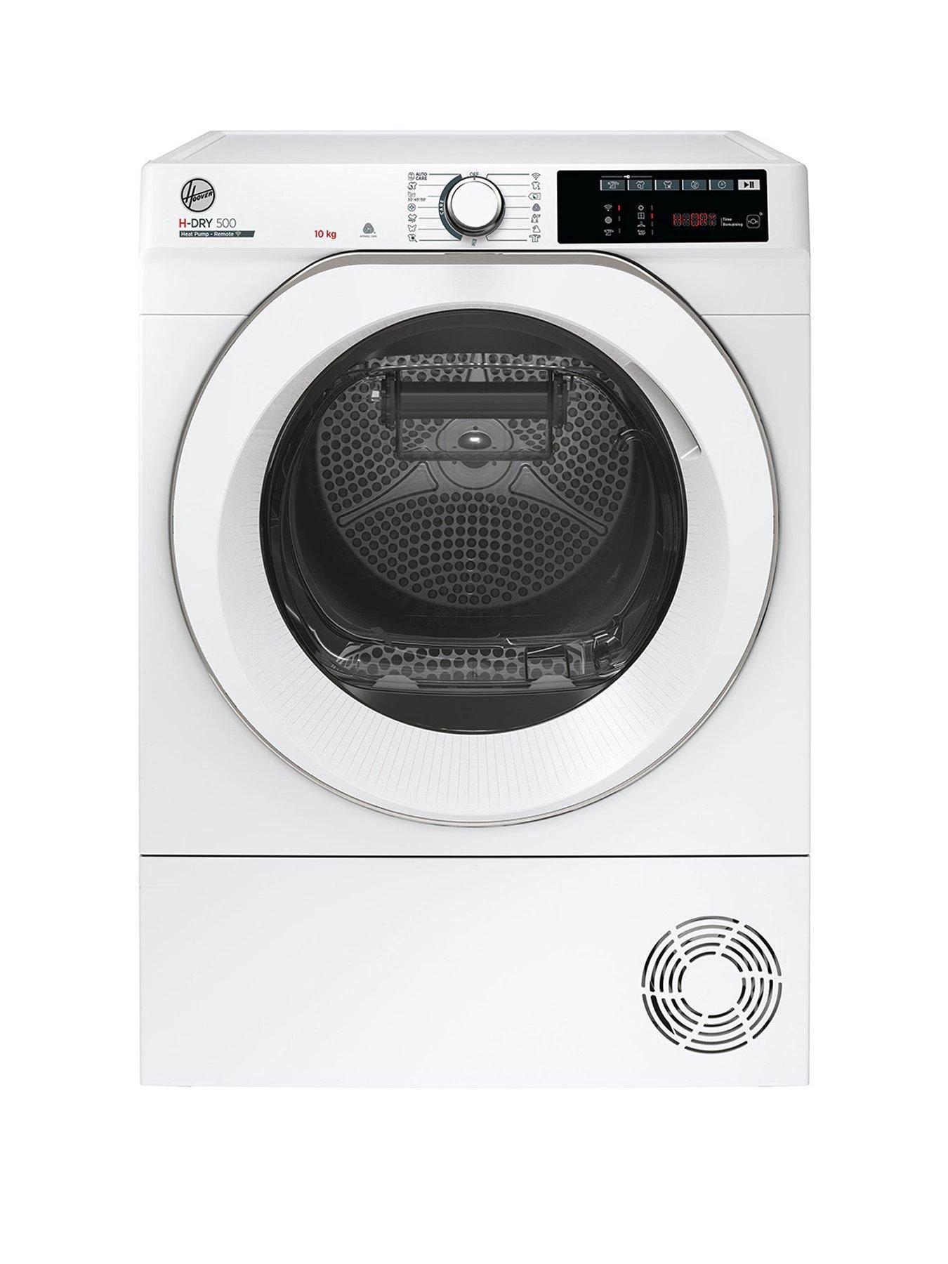 Hoover H-DRY 500 NDEH10A2TCE80 10kg Freestanding Heatpump Tumble Dryer - White With Chrome Door 3 Hoover H-DRY 500 NDEH10A2TCE80 10kg Freestanding Heatpump Tumble Dryer - White With Chrome Door