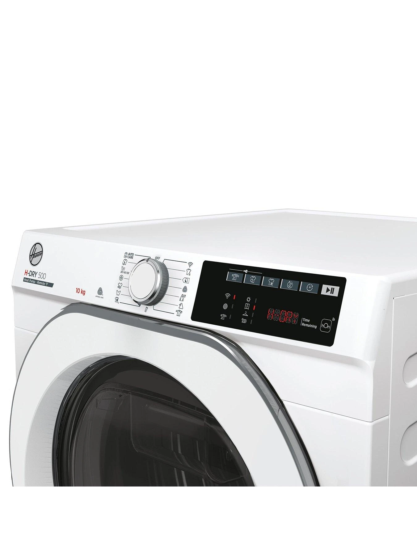 Hoover H-DRY 500 NDEH10A2TCE80 10kg Freestanding Heatpump Tumble Dryer - White With Chrome Door 4 Hoover H-DRY 500 NDEH10A2TCE80 10kg Freestanding Heatpump Tumble Dryer - White With Chrome Door - Image 2