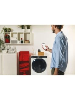 Hoover H-WASH 700 H7W 412MBC-80 12kg Load, 1400 Spin Washing Machine, A-rated - White With Chrome Door -Appliance Pro VJ8YP SQ6 0000000013 WHITE SLd4