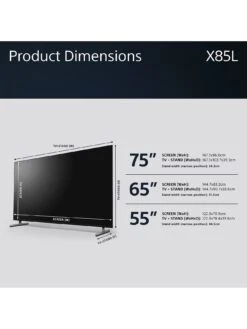 Sony KD55X85LU, 55 Inch, Full Array LED, 4K HDR, Google TV -Appliance Pro VJEL9 SQ6 0000000004 BLACK SLd2