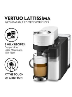 DeLonghi Nespresso Vertuo Lattissima - White -Appliance Pro VJKQQ SQ3 0000000013 WHITE SLd1