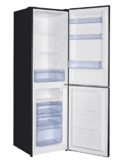 Swan SR156120B 55cm Wide, Total No Frost, 50/50 Split Fridge Freezer - Black -Appliance Pro VJW5A SQ3 0000000004 BLACK SLd1