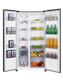 Swan SR156100DI 91cm Wide, Total No Frost, American-Style Fridge Freezer - Dark Inox -Appliance Pro VJW5G SQ3 0000000099 N A SLd1