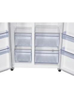 Swan SR156100DI 91cm Wide, Total No Frost, American-Style Fridge Freezer - Dark Inox -Appliance Pro VJW5G SQ5 0000000099 N A SLd3