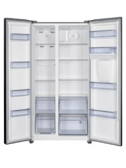 Swan SR156110I 91cm Wide, Total No Frost, American Style Fridge Freezer With Water Dispenser - Inox -Appliance Pro VJW5H SQ2 0000003629 INOX SLd