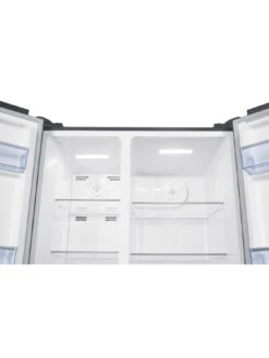 Swan SR156110DI 91cm Wide, Total No Frost, American -Style Fridge Freezer With Water Dispenser - Dark Inox -Appliance Pro VJW5I SQ4 0000000099 N A SLd2