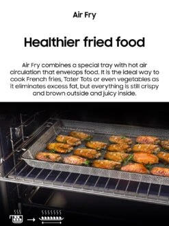 Samsung NV7B5750TAK NV7B5750TAK Series 5 Smart Oven With Dual Cook Flex And Air Fry - Black 13 Samsung NV7B5750TAK NV7B5750TAK Series 5 Smart Oven With Dual Cook Flex And Air Fry - Black -Appliance Pro VK3FX SQ5 0000000004 BLACK SLd3