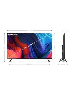 Sharp 55FL1K, 55 Inch, 4K Ultra HD, Android TV -Appliance Pro VK8YC SQ6 0000000004 BLACK SLd2