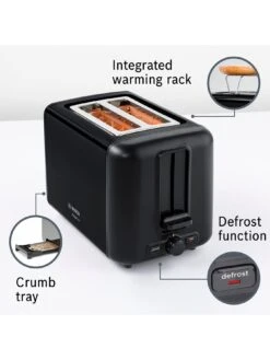 Bosch Design Line Toaster Black -Appliance Pro VKNYK SQ6 0000000099 N A SLd4