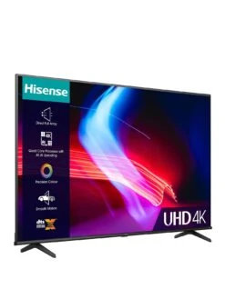Hisense 43A6KTUK, 43 Inch, 4K Ultra HD, Smart TV 11 Hisense 43A6KTUK, 43 Inch, 4K Ultra HD, Smart TV -Appliance Pro VKT1N SQ3 0000000004 BLACK SLs