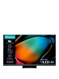 Hisense 75U8KQTUK, 75 Inch, Mini-LED, Ultra HD 4K, Smart TV