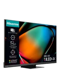 Hisense 65U8KQTUK, Mini-LED, 4K HDR10, Smart TV -Appliance Pro VKT1S SQ3 0000000004 BLACK SLs