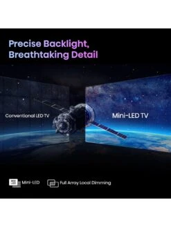 Hisense 55U7KQTUK, 55 Inch, 4K Ultra HD HDR, Mini LED, Smart TV -Appliance Pro VKT1X SQ6 0000000004 BLACK SLd2