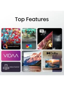 Hisense 65U6KQTUK, 65 Inch, 4K Ultra HD HDR, Mini-LED, Smart TV -Appliance Pro VKT1Y SQ4 0000000004 BLACK SLd