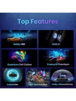 Hisense 65E7KQTUK Pro, 65 Inch, 4K Ultra HD, QLED, Smart TV 13 Hisense 65E7KQTUK Pro, 65 Inch, 4K Ultra HD, QLED, Smart TV -Appliance Pro VKT21 SQ5 0000000004 BLACK SLd1