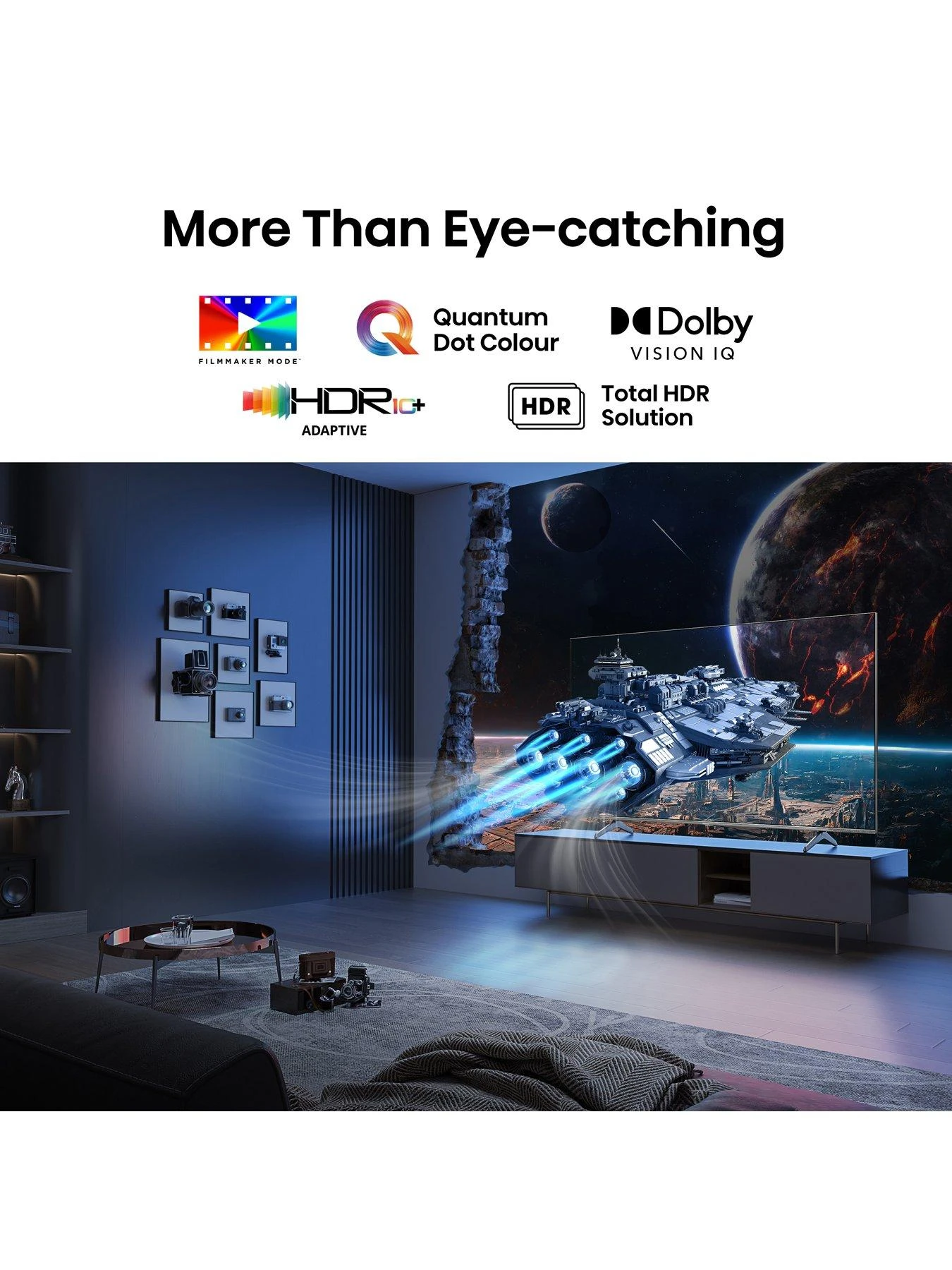 Hisense 55E7KQTUK Pro, 55 Inch, 4K Ultra HD, QLED, Smart TV 8 Hisense 55E7KQTUK Pro, 55 Inch, 4K Ultra HD, QLED, Smart TV - Image 6