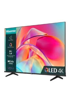 Hisense 65E7KQTUK, 65-inch, QLED, 4K Ultra HD, Smart TV -Appliance Pro VKT24 SQ3 0000000004 BLACK SLs