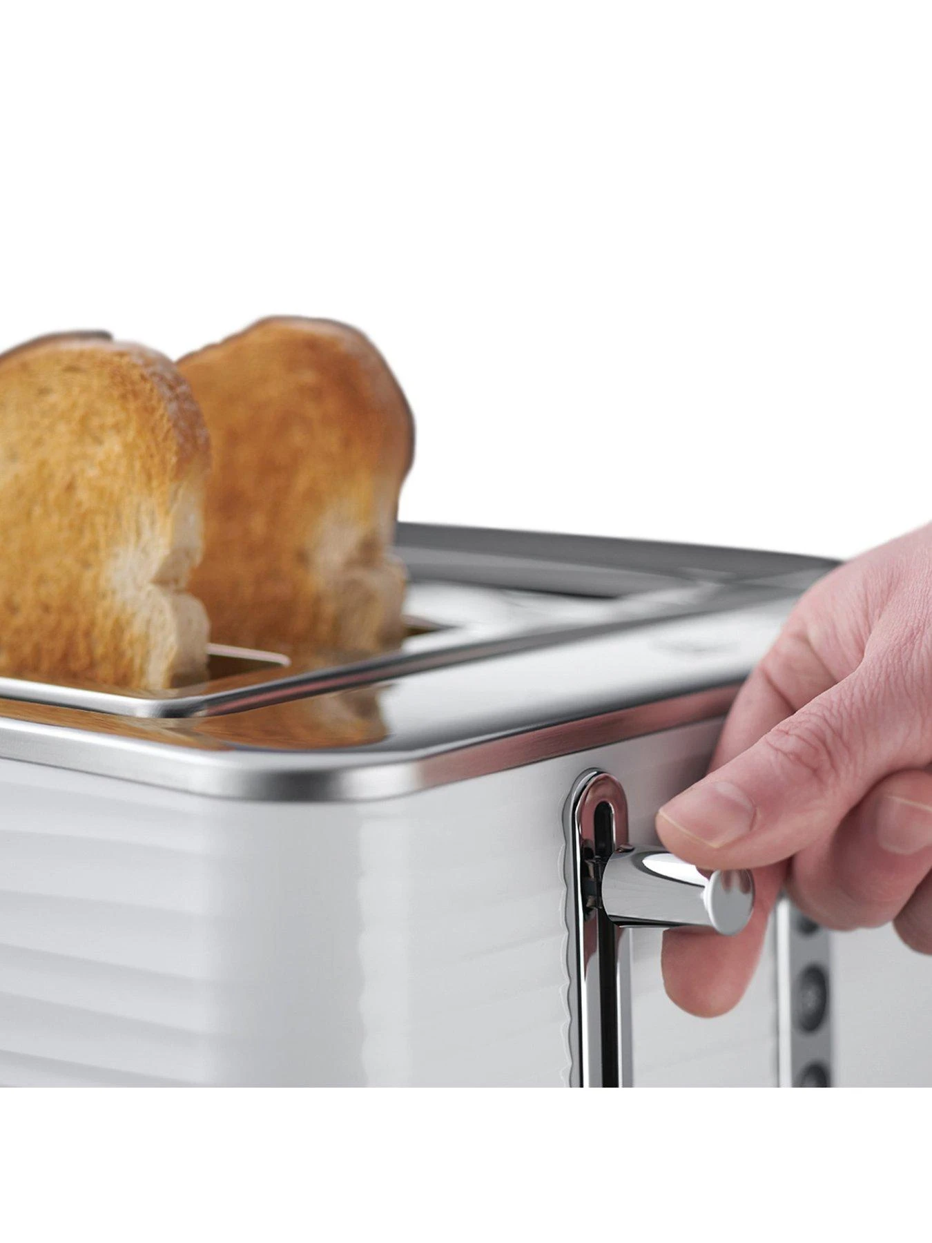 Russell Hobbs Inspire White Kettle & Toaster Bundle 7 Russell Hobbs Inspire White Kettle & Toaster Bundle - Image 5