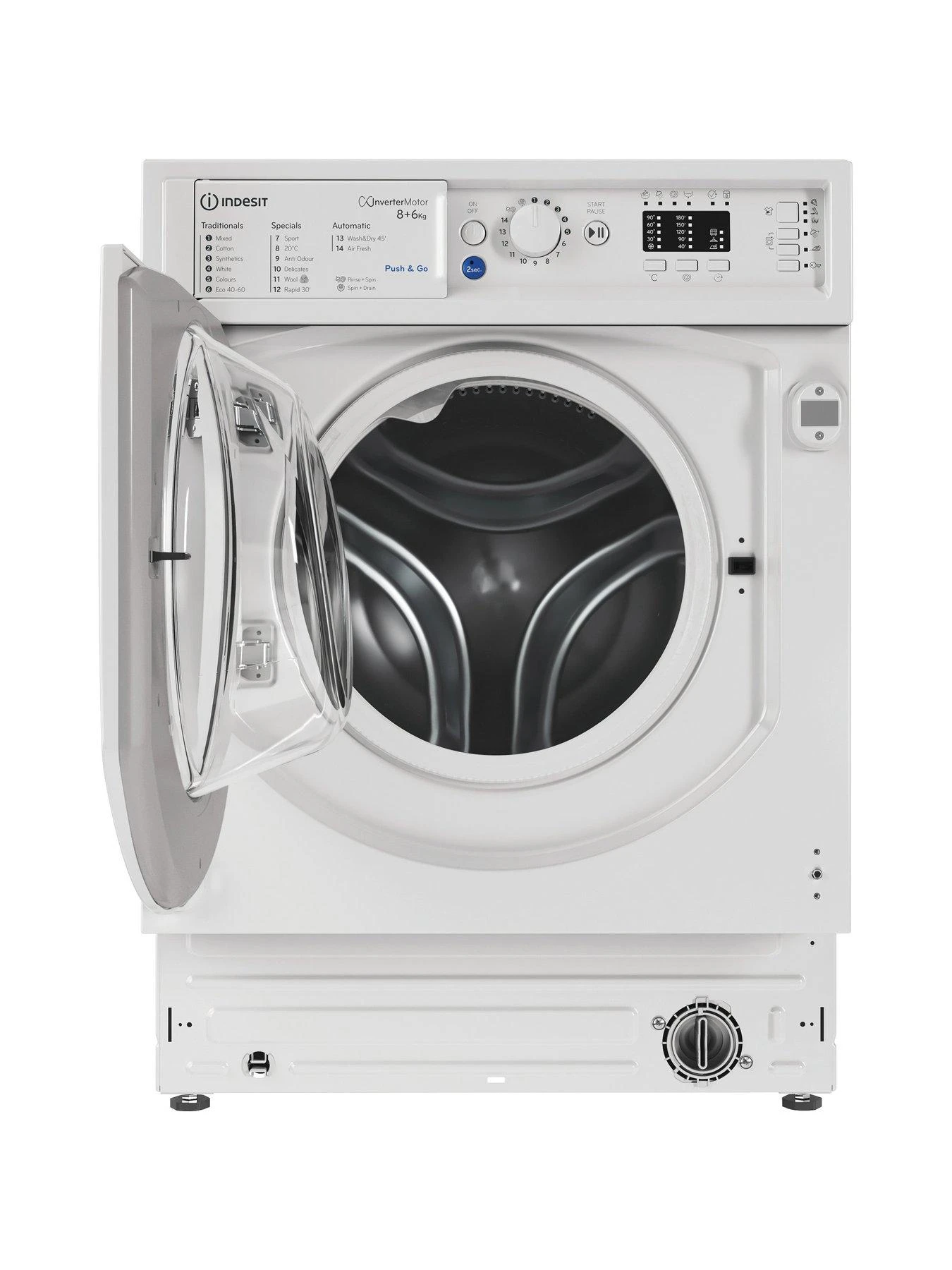 Indesit BIWDIL861485 8kg Integrated Washer Dryer 4 Indesit BIWDIL861485 8kg Integrated Washer Dryer - Image 2