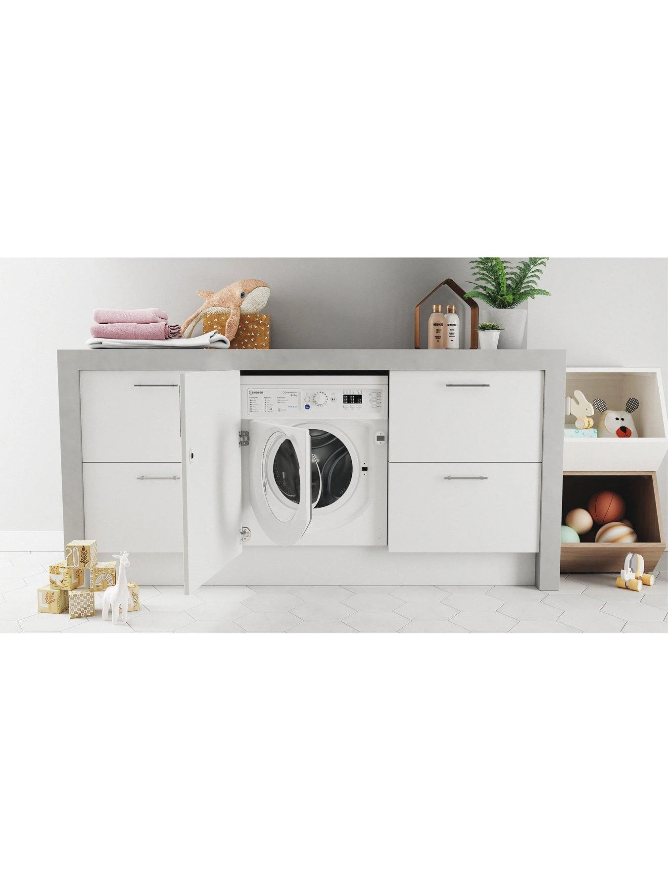 Indesit BIWDIL861485 8kg Integrated Washer Dryer 6 Indesit BIWDIL861485 8kg Integrated Washer Dryer - Image 4