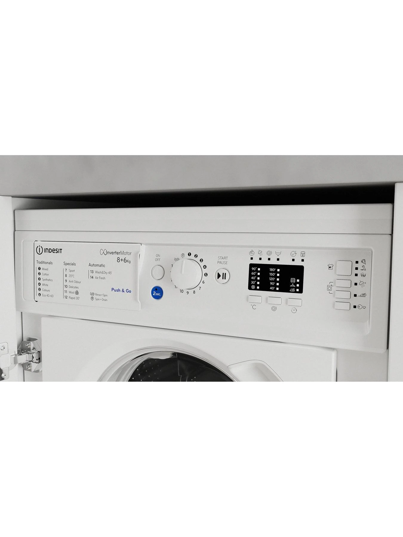 Indesit BIWDIL861485 8kg Integrated Washer Dryer 9 Indesit BIWDIL861485 8kg Integrated Washer Dryer - Image 7