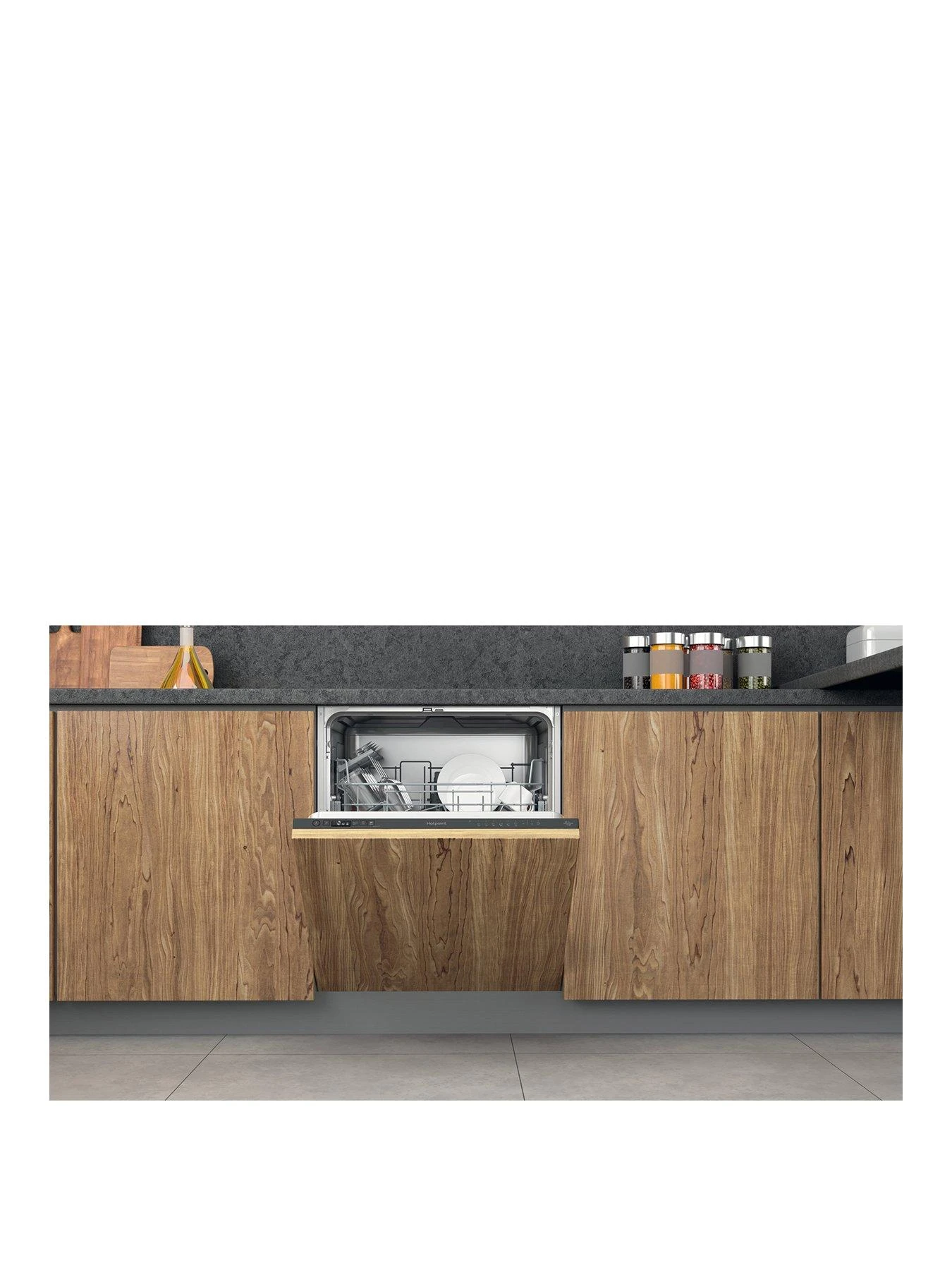 Hotpoint H2IHD526 Fullsize 14 Place Setting Integrated Dishwasher 3 Hotpoint H2IHD526 Fullsize 14 Place Setting Integrated Dishwasher