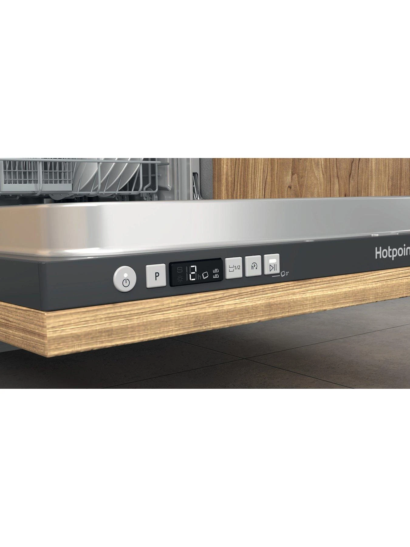 Hotpoint H2IHD526 Fullsize 14 Place Setting Integrated Dishwasher 8 Hotpoint H2IHD526 Fullsize 14 Place Setting Integrated Dishwasher - Image 6