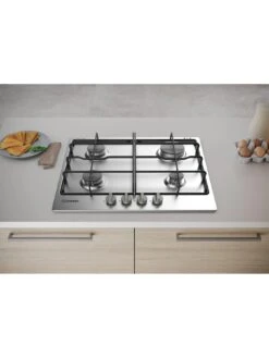 Indesit THA642IXI 60cm Integrated Gas Hob -Appliance Pro VLLS2 SQ2 0000000166 STAINLESS STEEL SLd