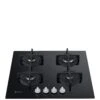 Indesit ING61TBK 60cm Integrated Gas Hob -Appliance Pro VLLS4 SQ1 0000000004 BLACK SLf